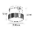 Кольцо декоративное Italline Danny Ring Danny crystal