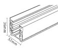 Трек накладной Italline WSO WSO 19B-1 black