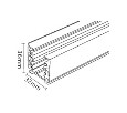 Трек накладной Italline WSO WSO 19B-1 white