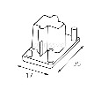 Заглушка для трека Italline WSO WSO 72 white