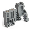 LD559 Концевой стопор (ограничитель) на DIN рейку для ЗНИ, серый STEKKER 39991
