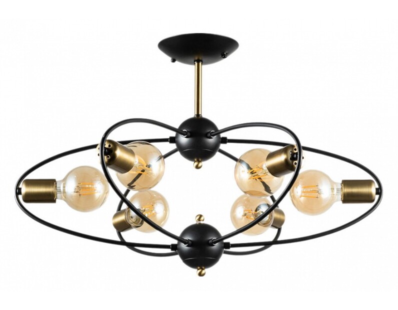 Люстра на штанге Arte Lamp Glasgow A1963PL-6BK
