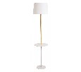 Торшер с полкой Arte Lamp Connor A2102PN-1WH