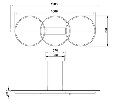 Подвесной светильник Arte Lamp Fluido A3913SP-24BK