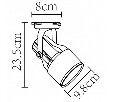 светильник на штанге Arte Lamp Lyra A6252PL-1BK
