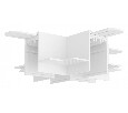 Соединитель X-образный для треков Denkirs SMART HIDE TR2114-WH