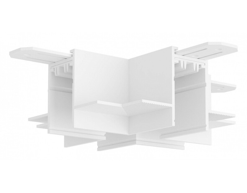 Соединитель X-образный для треков Denkirs SMART HIDE TR2114-WH