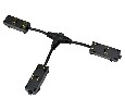 Токопровод T-образный центральный Denkirs SMART UNI TR2115-BK