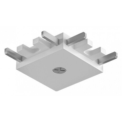 Соединитель угловой L-образный для треков накладных Denkirs AIR BASE TR5211-WH