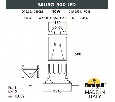 Наземный низкий светильник Fumagalli Sauro D15.553.000.AXD1L.CRB