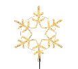 Фигура Снежинка цвет белый NN- 501-324