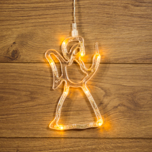 Фигура светодиодная Ангелок на присоске с подвесом NN-501-015