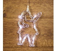 Фигура светодиодная Санта Клаус на присоске с подвесом NN- 501-018