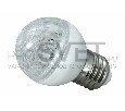 Лампа шар DIA 50 10 LED е27 (красная) 24V/AC 405-612