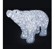 Акриловая светодиодная фигура Белый медведь 80*55 см NN- 513-302