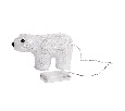 Акриловая светодиодная фигура Белый мишка 15х25 см NN- 513-252