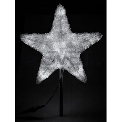 Акриловая светодиодная фигура Звезда 30см NN- 513-435