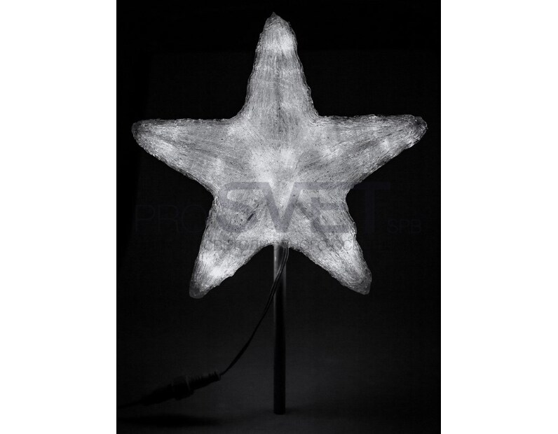 Акриловая светодиодная фигура Звезда 30см NN- 513-435