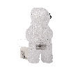 Акриловая светодиодная фигура Медвежонок 12х22х13 см NN- 513-311