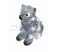 Акриловая светодиодная фигура Медвежонок 17х24х29 см NN- 513-313