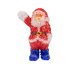 Акриловая светодиодная фигура Санта Клаус приветствует 30 см NN- 513-273