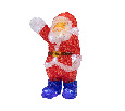 Акриловая светодиодная фигура Санта Клаус приветствует 30 см NN- 513-273