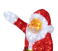 Акриловая светодиодная фигура Санта Клаус приветствует 60 см NN- 513-272