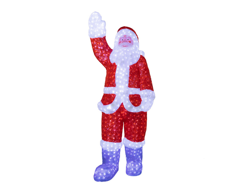 Акриловая светодиодная фигура Санта Клаус 210см NN- 513-182
