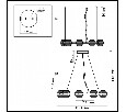 Подвесная люстра Odeon Light Troni 5041/90L