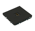 Розетка HDMI 2.0 Type A (механизм), серия Эмили, STEKKER, RST00-5118-05, черный уголь, soft touch