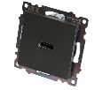 Розетка HDMI 2.1, Type A (механизм), серия Катрин, графит, GLS00-7118-06