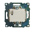 Розетка 2-местная USB + type C (механизм), 250В, 3А, max 20W, STEKKER, GLS10-7116-08, серия Катрин, золото