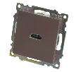 Розетка HDMI 2.1, Type A (механизм), STEKKER GLS00-7118-04, серия Катрин, шоколад