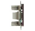 Розетка HDMI 2.1, Type A (механизм), STEKKER GLS00-7118-04, серия Катрин, шоколад