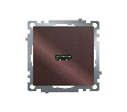 Розетка HDMI 2.1, Type A (механизм), STEKKER GLS00-7118-04, серия Катрин, шоколад
