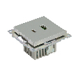 Розетка 2-местная USB + type C (механизм)), STEKKER GLS10-7116-03 , 250B, 3А, max 20W, серия Катрин, серебро
