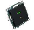 Розетка 2-местная USB + type C (механизм), STEKKER GLS10-7116-05, 250B, 3А, серия Катрин, черный