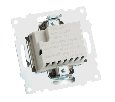 Розетка 2-местная USB + type C, STEKKER GLS10-7116-04, 250В, 3А, max 20W,серия Катрин, шоколад