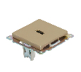 Розетка HDMI 2.1, Type A (механизм), STEKKER, GLS00-7118-08, серия Катрин, золото