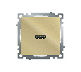 Розетка HDMI 2.1, Type A (механизм), STEKKER, GLS00-7118-08, серия Катрин, золото