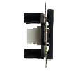 Розетка HDMI 2.1, Type A  (механизм), STEKKER GLS00-7118-05, серия Катрин, черный