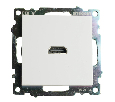 Розетка HDMI 2.1, Type A  (механизм), STEKKER GLS00-7118-01, серия Катрин, белый