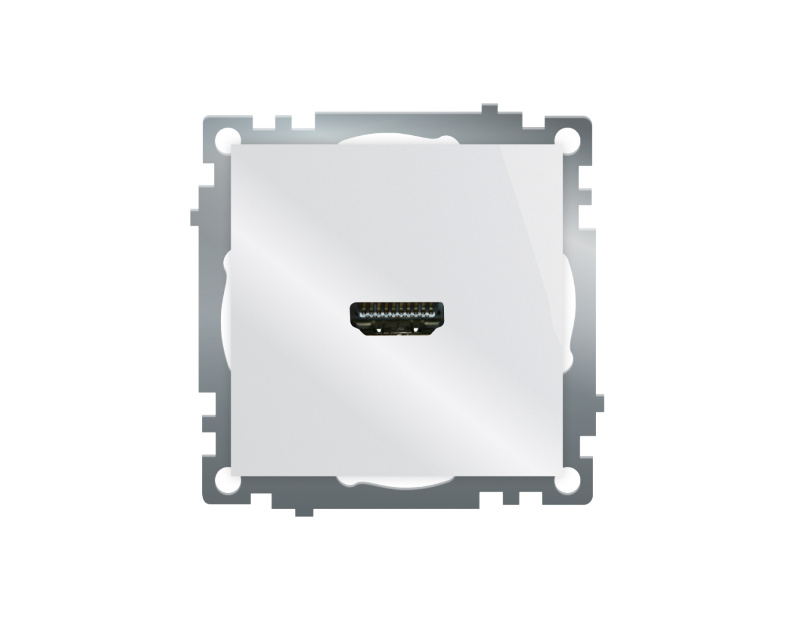 Розетка HDMI 2.1, Type A  (механизм), STEKKER GLS00-7118-01, серия Катрин, белый