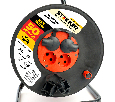Удлинитель на катушке Stekker STD03-44-50 Standart 4-местный с/з ПВС 3*1,5, оранжевый, 16А, IP44, 50м (29408)