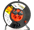 Удлинитель на катушке Stekker STD03-44-30 Standart 4-местный с/з ПВС 3*1,5, оранжевый, 16А, IP44, 30м (29407)