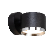 Светильник  настенный Feron HL4598  Barrel DUET 12W, 230V,GX53, черный + хром IP20