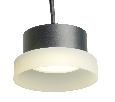 Светильник потолочный Feron Barrel HL4608 OPAL levitation 12W, 230V, GX53, черный, на подвесе 1,7 м
