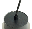 Светильник потолочный Feron Barrel HL4608 OPAL levitation 12W, 230V, GX53, черный, на подвесе 1,7 м