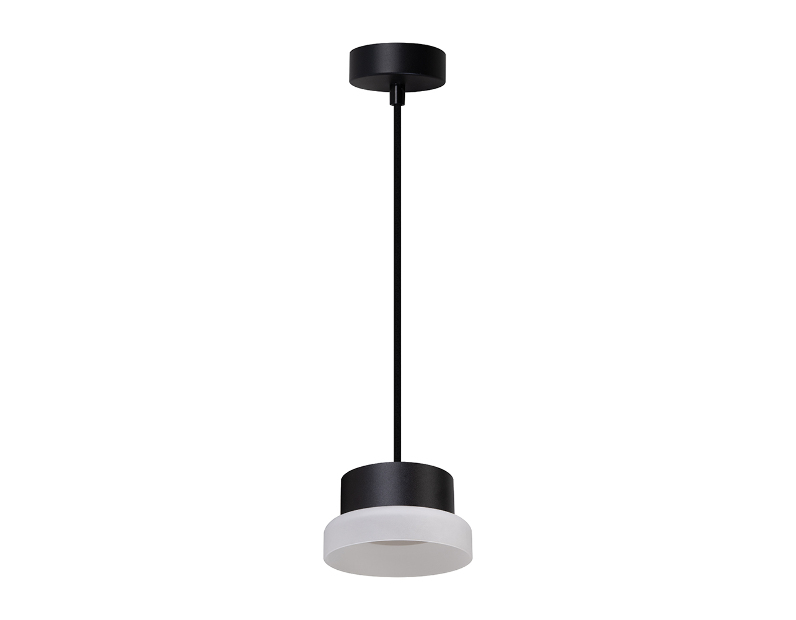 Светильник потолочный Feron Barrel HL4608 OPAL levitation 12W, 230V, GX53, черный, на подвесе 1,7 м