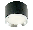 Светильник потолочный Feron Barrel DUET HL459 12W, 230V,GX53, черный + хром IP20
